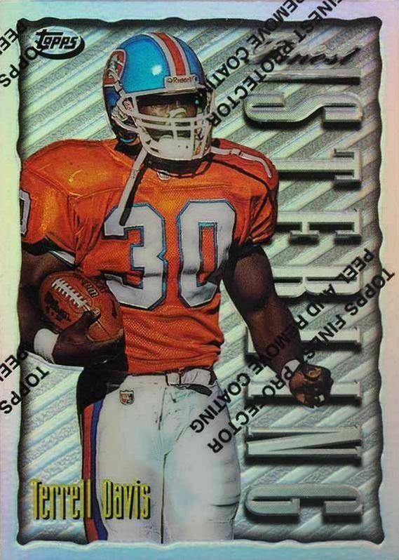1996 Finest Terrell Davis #90 Football Card