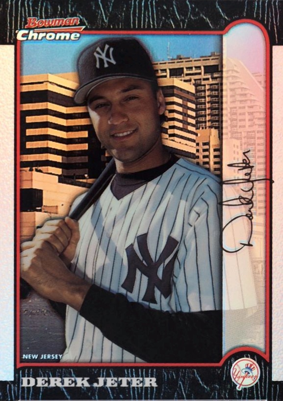 1999 Bowman Chrome International Derek Jeter #290 Baseball Card