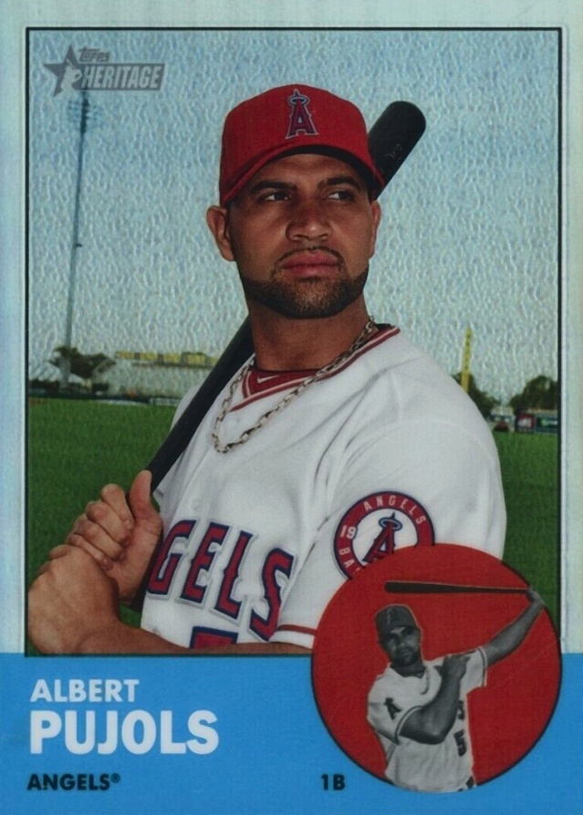2012 Topps Heritage Chrome Albert Pujols #HP8 Baseball Card