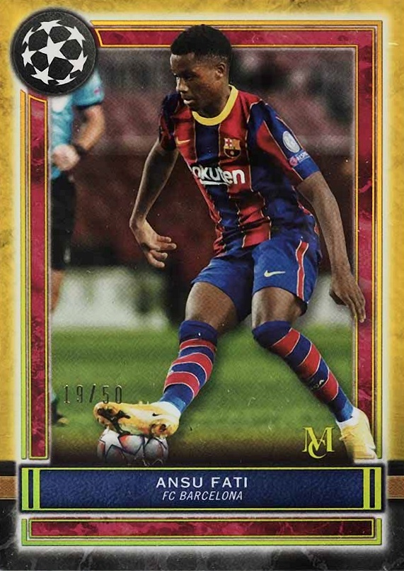 2020 Topps Museum Collection UCL Ansu Fati #4 Soccer Card