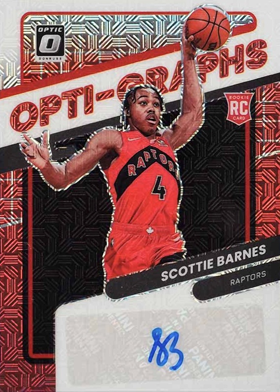2021 Panini Donruss Optic Opti-Graphs Scottie Barnes #OGSBN Basketball Card