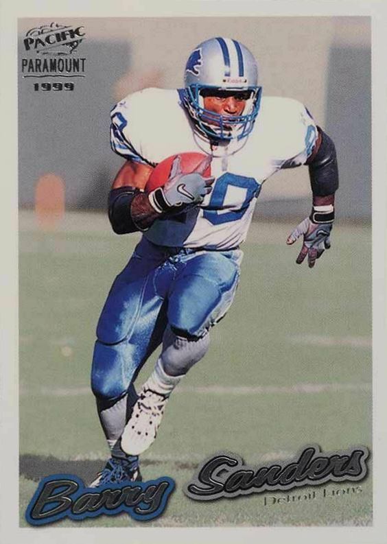 1999 Pacific Paramount Barry Sanders #89 Football Card