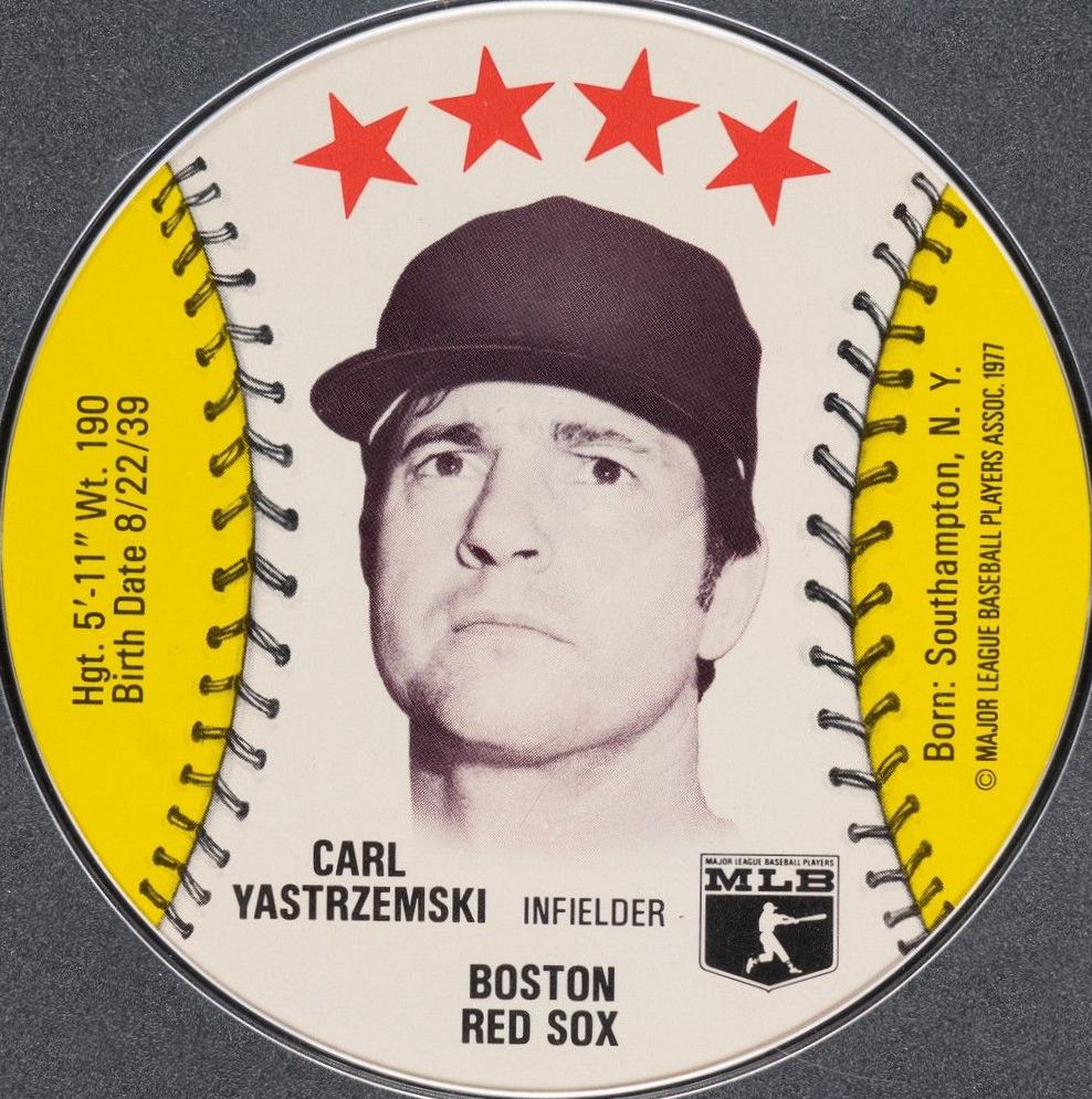 1977 Chilly Willee Discs  Carl Yastrzemski # Baseball Card