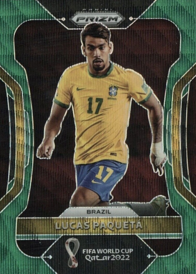 2022 Panini Prizm World Cup Qatar Lucas Paqueta #30 Soccer Card