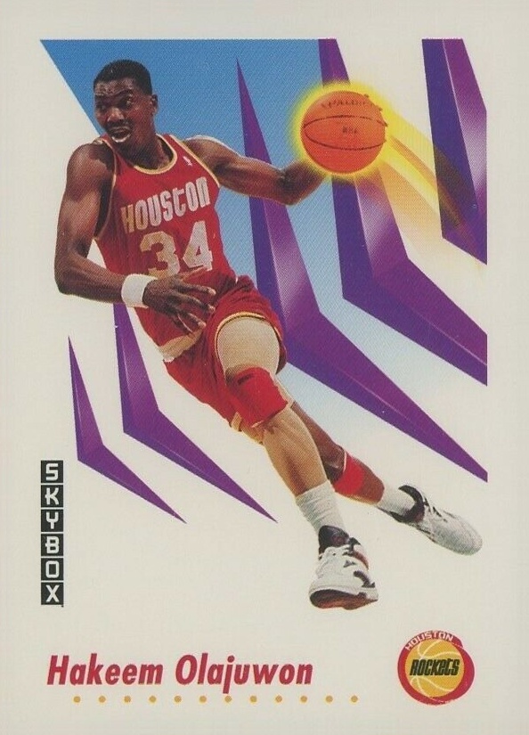 1991 Skybox Hakeem Olajuwon #105 Basketball Card