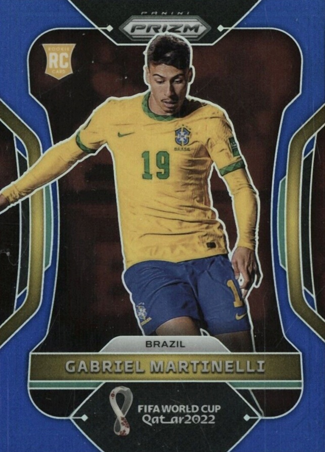 2022 Panini Prizm World Cup Qatar Gabriel Martinelli #29 Soccer Card