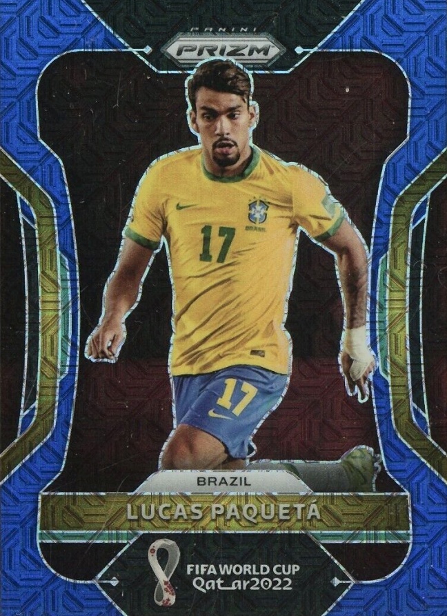 2022 Panini Prizm World Cup Qatar Lucas Paqueta #30 Soccer Card