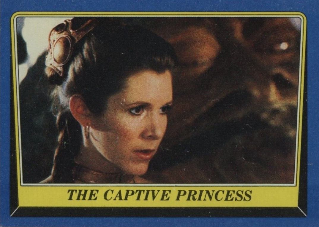 1983 Star Wars Return of the Jedi The Captive Princess #153 Non-Sports Card