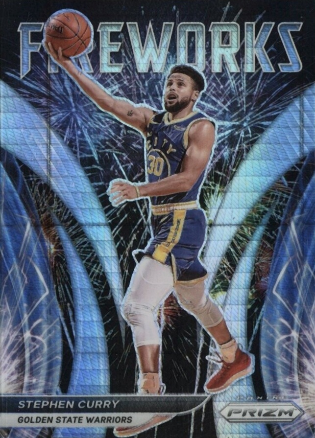 2021 Panini Prizm Fireworks Stephen Curry #2 Basketball Card
