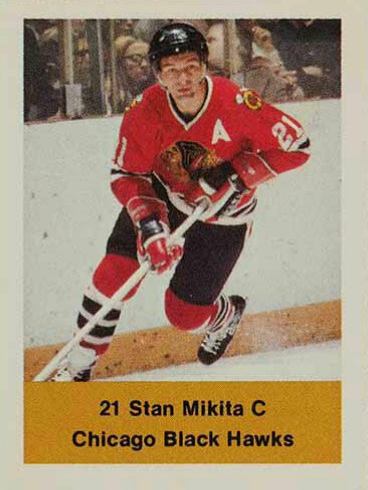 1974 NHL Action Stamps Stan Mikita #114 Hockey Card
