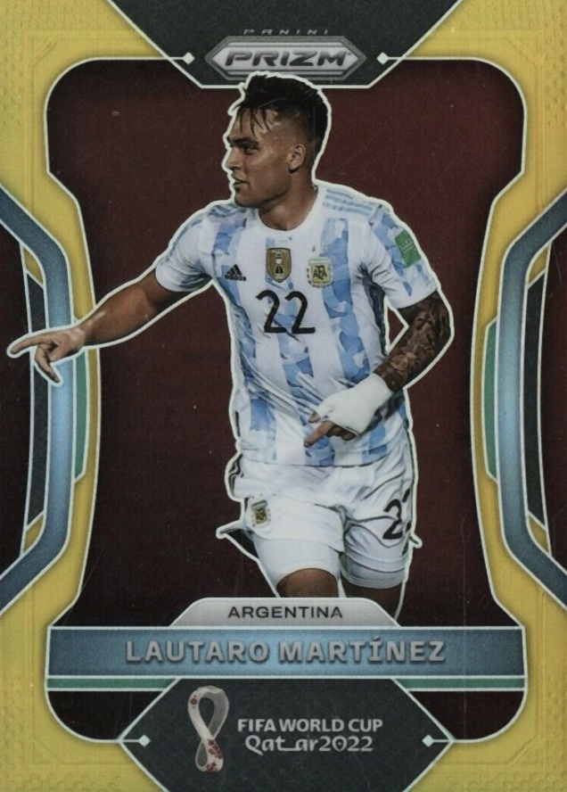 2022 Panini Prizm World Cup Qatar Lautaro Martinez #5 Soccer Card