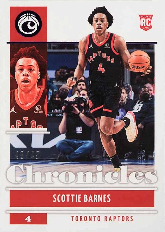 2021 Panini Chronicles Scottie Barnes #47 Basketball Card
