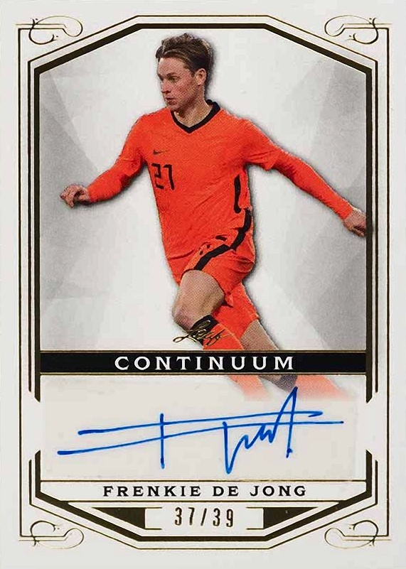2022 Leaf Continuum Autographs Frenkie de Jong #56 Soccer Card