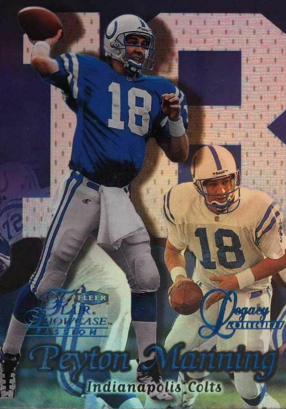 1999 Flair Showcase Legacy Collection Peyton Manning #70L Football Card