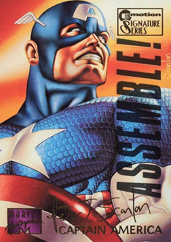 1995 Marvel Masterpieces Captain America #18 Non-Sports Card