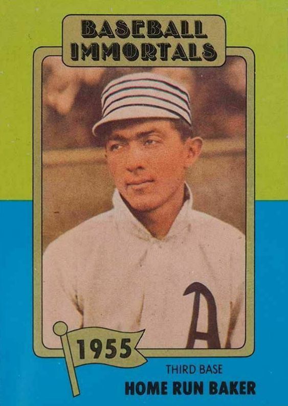 1980 Baseball Immortals Home Run Baker #74 Baseball Card
