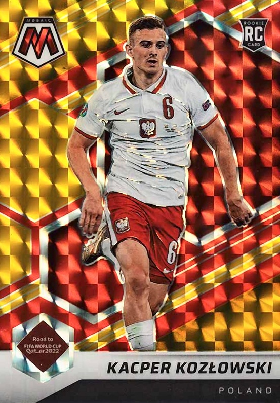 2021 Panini Mosaic FIFA Road to World Cup Kacper Kozlowski #52 Soccer Card