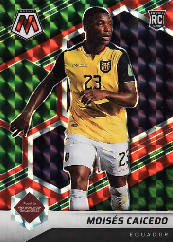 2021 Panini Mosaic FIFA Road to World Cup Moises Caicedo #78 Soccer Card