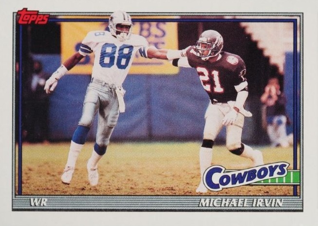 1991 Topps Michael Irvin #368 Football Card