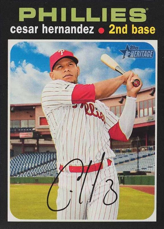 2020 Topps Heritage Cesar Hernandez #136 Baseball Card