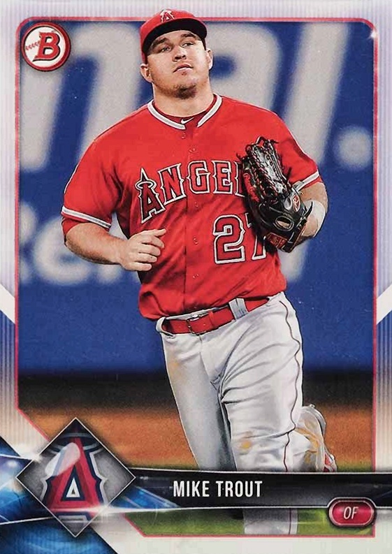 2018 Bowman Mike Trout #1 Baseball Card
