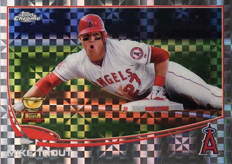 2013 Topps Chrome Mike Trout #1 Baseball Card