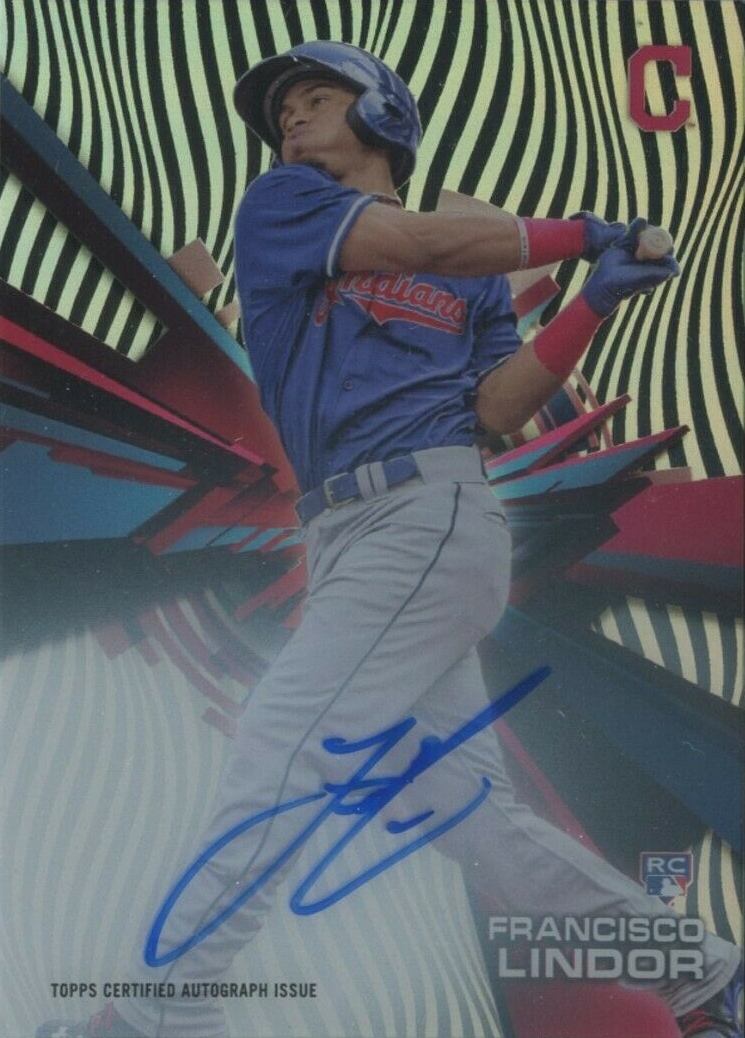 2015 Topps High Tek Autographs Francisco Lindor #HT-FL Baseball Card