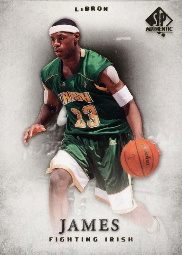 2012 SP Authentic LeBron James #17 Basketball Card