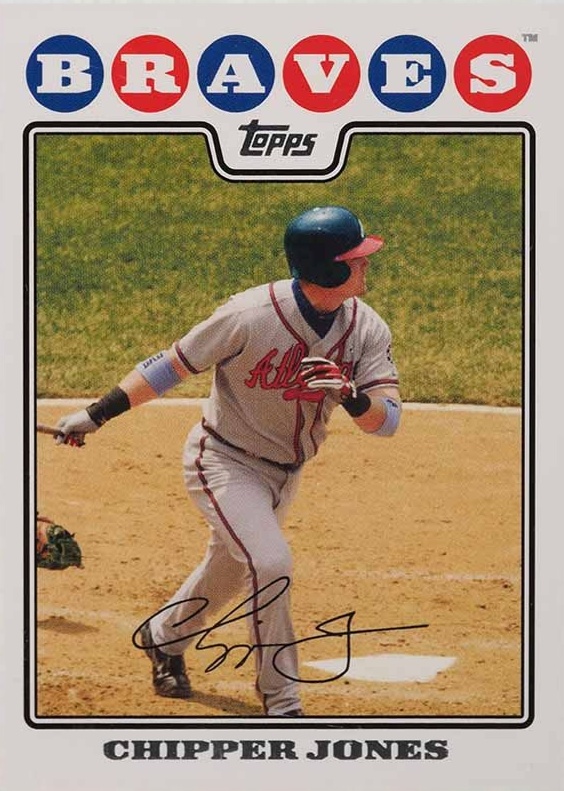 2008 Topps Chipper Jones #500 Baseball Card
