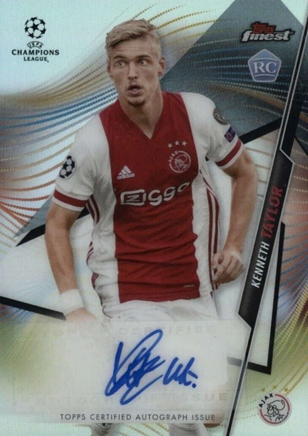 2020 Topps Finest UEFA Champions League Autographs Kenneth Taylor #KT Soccer Card