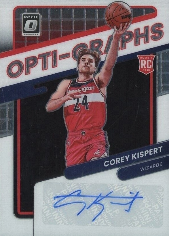 2021 Panini Donruss Optic Opti-Graphs Corey Kispert #OGCKP Basketball Card