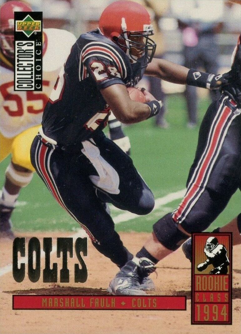 1994 Collector's Choice Marshall Faulk #14 Football Card