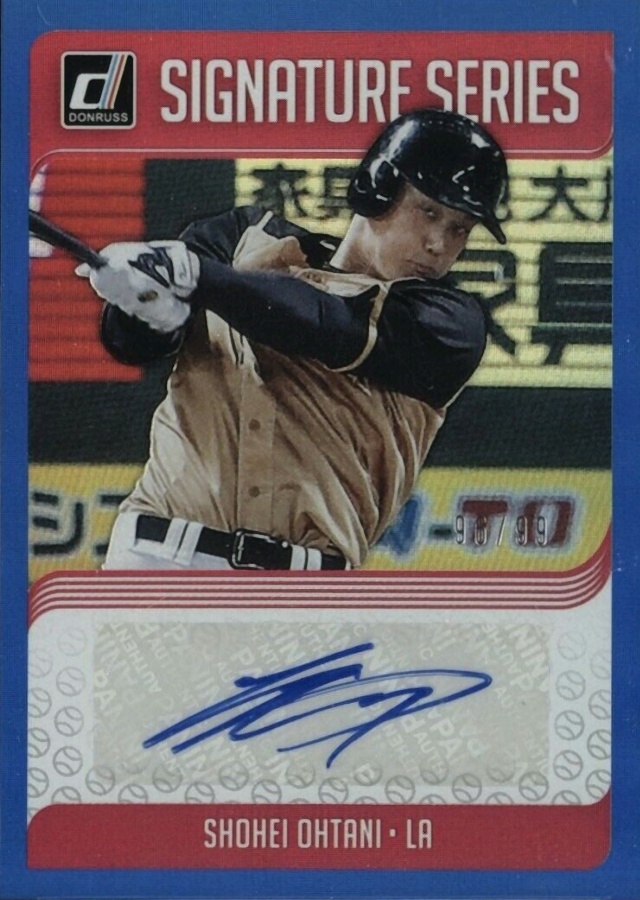 2018 Panini Donruss Signature Series Shohei Ohtani #SS-SO Baseball Card