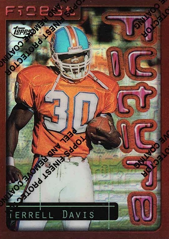 1996 Finest Terrell Davis #16 Football Card