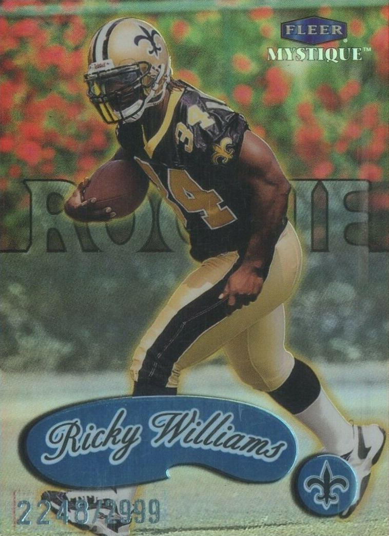 1999 Fleer Mystique Ricky Williams #106 Football Card
