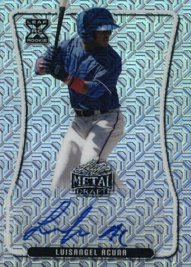 2020 Leaf Metal Draft Autograph Luisangel Acuna #BALA1 Baseball Card