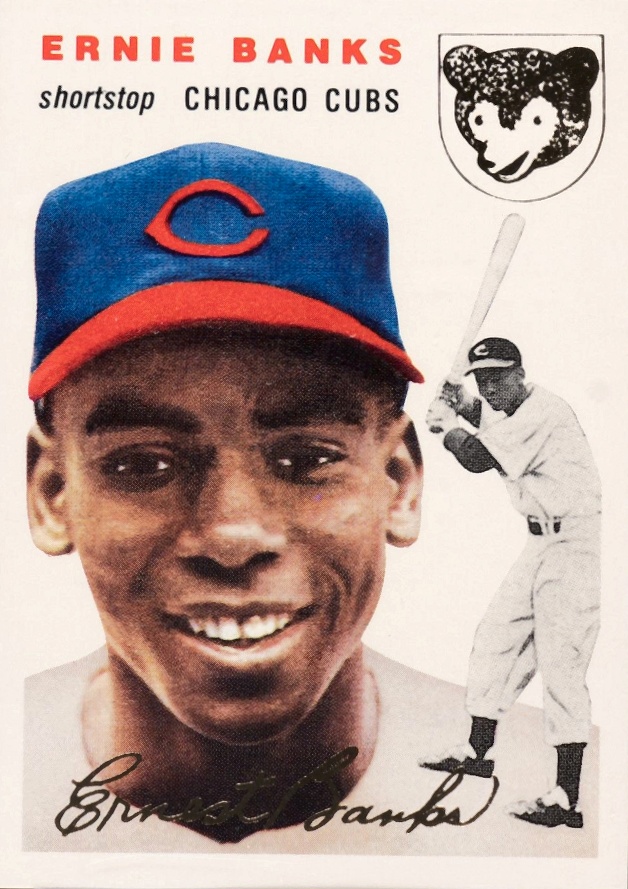 1994 Topps Archives '54 Reprint Ernie Banks #94 Baseball Card