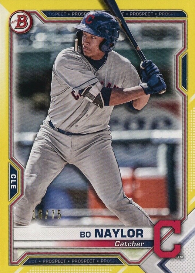 2021 Bowman Paper Prospects Bo Naylor #BP124 Baseball Card