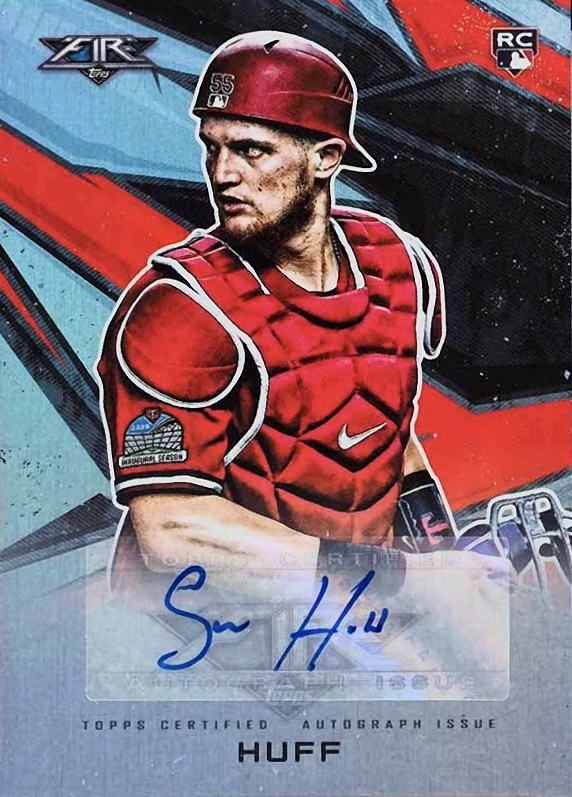 2021 Topps Fire Autographs Sam Huff #AVSH Baseball Card