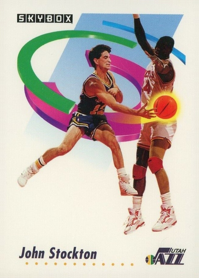 1991 Skybox John Stockton #285 Basketball Card