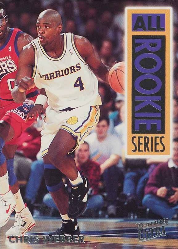 1993 Ultra All-Rookie Team Chris Webber #15 Basketball Card