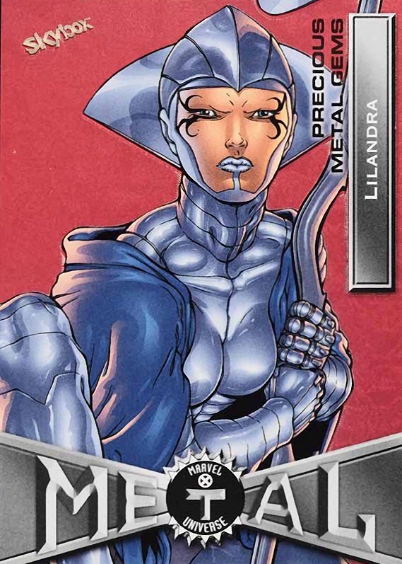 2021 Upper Deck Marvel X-Men Metal Universe Lilandra #43 Non-Sports Card