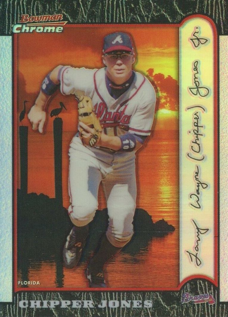 1999 Bowman Chrome International Chipper Jones #43 Baseball Card