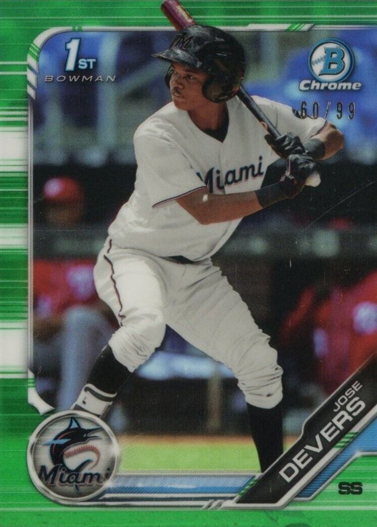 2019 Bowman Chrome Prospects Jose Devers #BCP176 Baseball Card