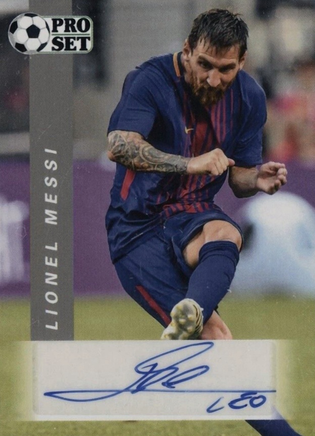 2022 Leaf Pro Set Autographs Lionel Messi #PS-LM1 Soccer Card