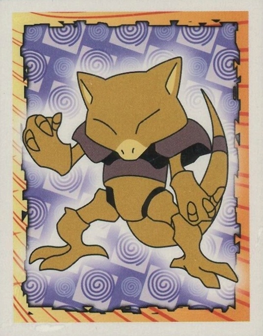 1999 Merlin Pokemon Abra #63 TCG Card