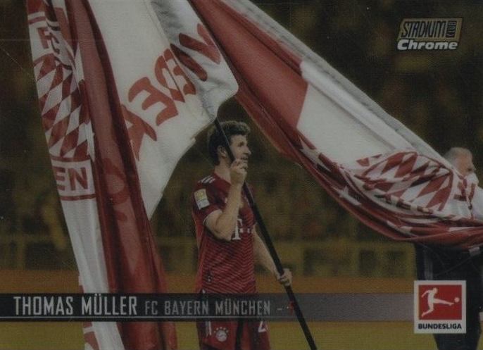 2021 Topps Stadium Club Chrome Bundesliga Thomas Muller #88 Soccer Card