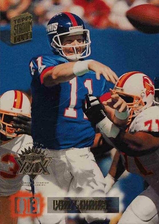 1994 Stadium Club Super Teams Super Bowl Phil Sims #210 Football Card