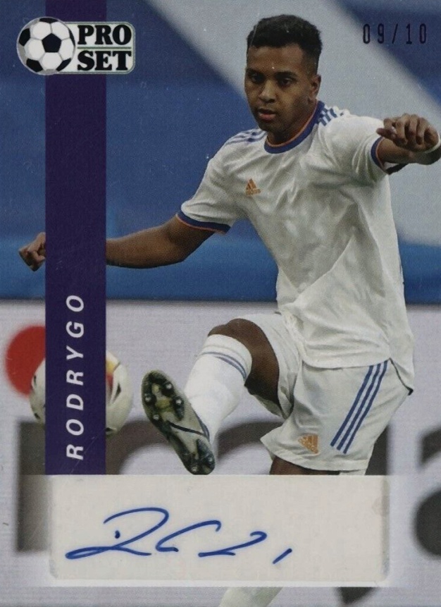 2022 Leaf Pro Set Autographs Rodrygo #PS-R1 Soccer Card