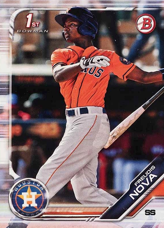 2019 Bowman Paper Prospects Freudis Nova #BP21 Baseball Card